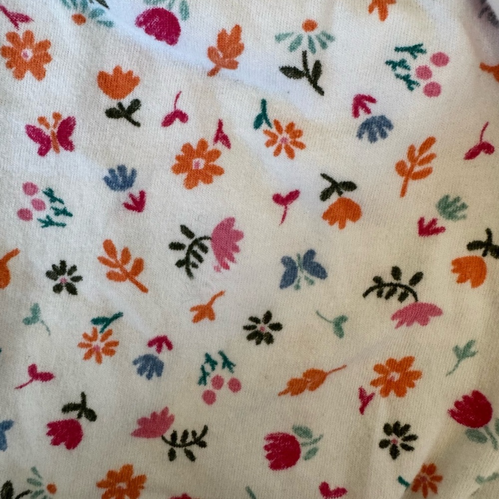 Carter's White Baby Bubble Romper Jumper with Cute Multicolor Floral Print - Picture 2 of 4